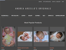 Tablet Screenshot of andrea-arcello.com